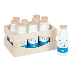 small foot Holztransportkiste mit Milchflaschen Fresh, small foot
