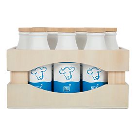 small foot Holztransportkiste mit Milchflaschen Fresh