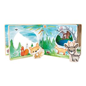 Small Foot Holz-Bilderbuch, interaktives Spiel