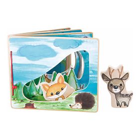 Small Foot Holz-Bilderbuch, interaktives Spiel
