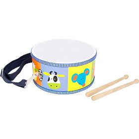 Small Foot Kinder-Musikinstrumente aus Holz, Trommeltiere
