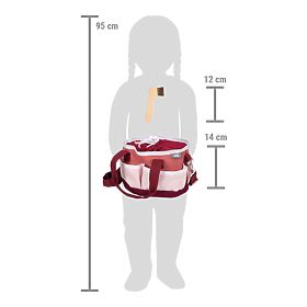 small foot Pferdepflege-Set mit Tasche rot
