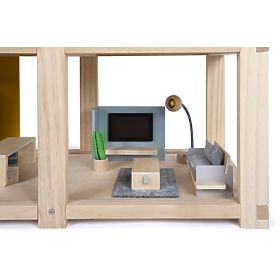 small foot Puppenhaus mit Möbeln, natur