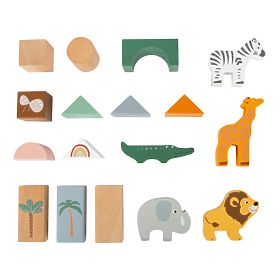 Small Foot Safari Holzbausteine 50 Stk