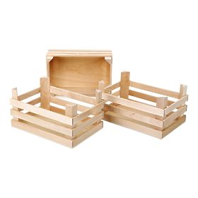small foot Set große Transportkiste für Lebensmittel 3 Stk.