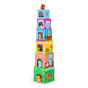 Small Foot Würfelturm mit Holztieren
