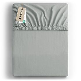 Spannbettlaken AMBER Farbe Grau klassischer Stil Material Jersey 80-90x200 DecoKing