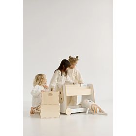 Spielzeugregal mit Rollen, baby wood
