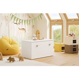 Spielzeugtruhe Inga - grauer Griff