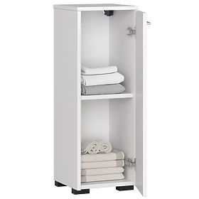 STEHENDER BADEZIMMERSCHRANK FIN S30 1D WEISS