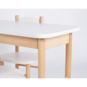 Kindertisch mit Stuhl Simple - weiß