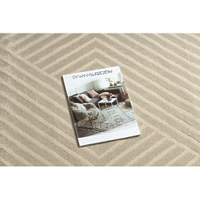 Teppich BALANCE 1503 taupe - Geometrisch, strukturell, glamourös