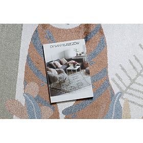 Teppich BONO 8426 Jungle, wilde Tiere creme / dunkelgold, F.H.Kabis