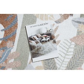 Teppich BONO 8426 Rund Jungle, wilde Tiere creme / dunkelgold, F.H.Kabis