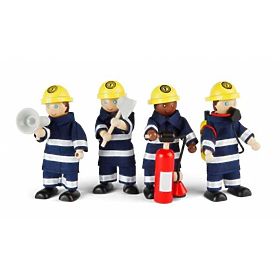 Tidlo Holzfiguren von Feuerwehrmännern, Tidlo