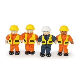 Tidlo Holzfiguren Bauarbeiter 4 Stk., Tidlo