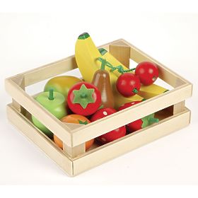Tidlo Holzkiste mit Obst, Tidlo