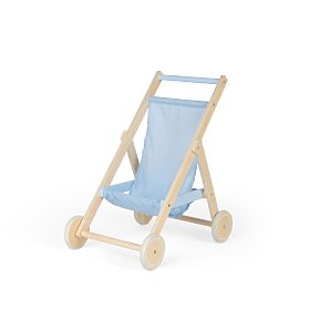 Tidlo Holz-Puppenbuggy blau