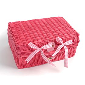 Tidlo Picknick-Geschirr im rosa Korb