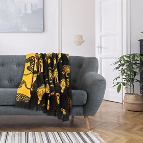 Überwurf ZARIA Farbe Schwarz bedruckt 150x200