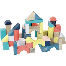 Vilac Bunte Holzbausteine Canopée 54 Stk.
