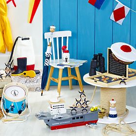 Vilac Holz-Flugzeugträger mit Zubehör, Vilac