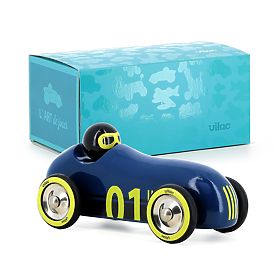 Vilac Holzauto Old Sport Compet dunkelblau, Vilac