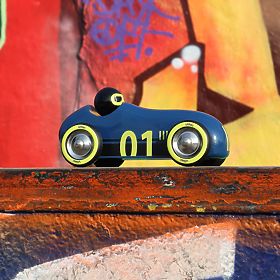 Vilac Holzauto Old Sport Compet dunkelblau