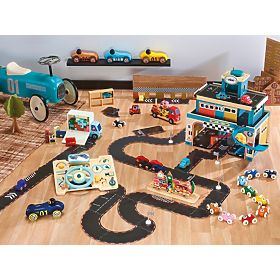 Vilac Holzauto Old Sport Compet dunkelblau, Vilac