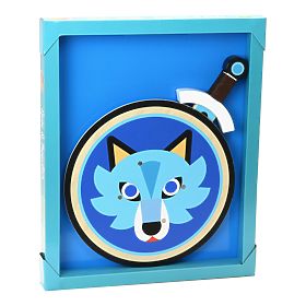 Vilac Holzschild und Schwert Wolf