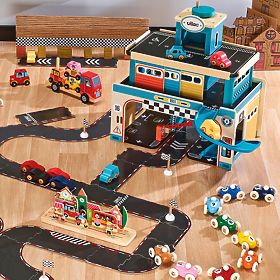 Vilac Set aus 4 Holzautos City Vilacity