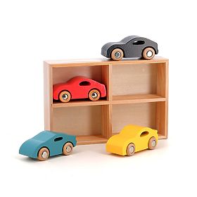 Vilac Set von 4 Holzautos Super Vilacity, Vilac