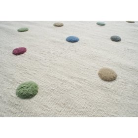 Kinder Teppich mit punkte - Creme-, LIVONE
