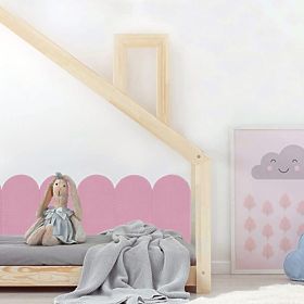 Wandschutz aus Schaumstoff – rosa Paneele