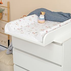 Wickelkommode STARDUST mit Aufsatz - weiß
