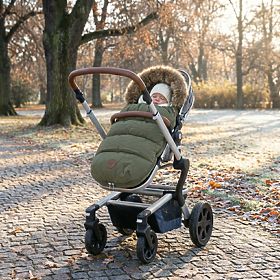 Winter-Kinderwagentasche Mouse - Khaki