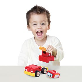 Wonderworld Mini-Feuerwehrauto aus Holz, Wonderworld