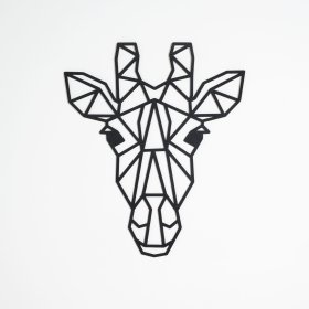 Geometrische Malerei aus Holz - Giraffe - verschiedene Farben, Elka Design