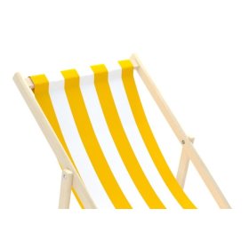 Strandkorb Streifen - gelb-weiß, CHILL