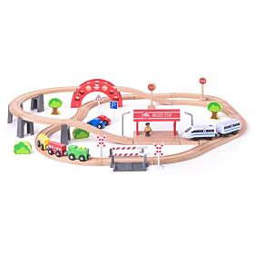 Zug mit elektrischer Lokomotive