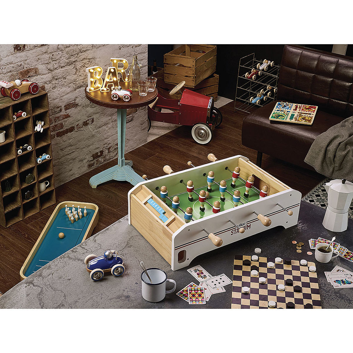 Vilac Holzauto Mini Grand Prix Vintage Schwarz