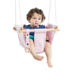 Dveděti Textile Kinderschaukel 100% Baumwolle rosa, 2Kids Toys