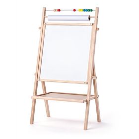 Beidseitige Tafel mit Papierrolle